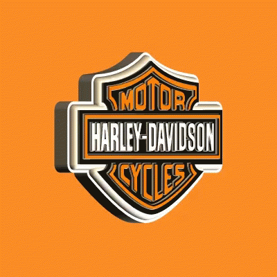 Harley Davidson Happy Birthday Logo GIF