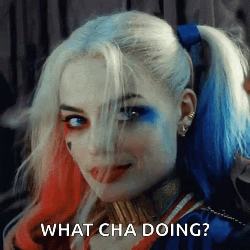 Harley Quin What Cha Doing Wyd GIF
