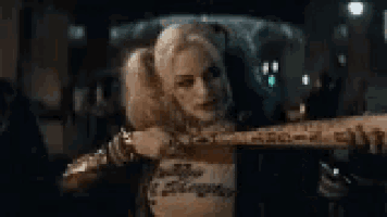 Harley Quinn Baseball Gif GIF