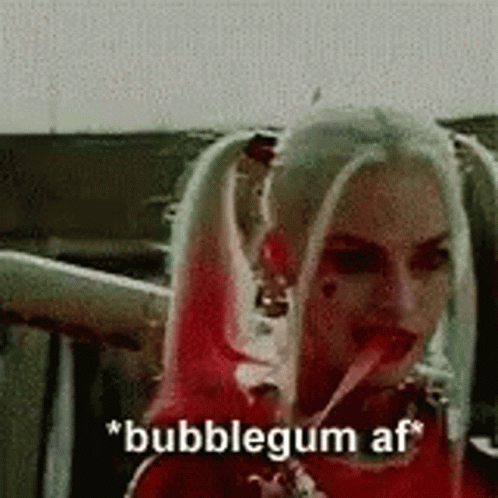 Harley Quinn Bubble Gum Af GIF
