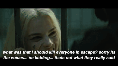 Harley Quinn Cracking A Joke GIF