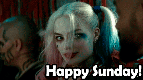 Harley Quinn Happy Sunday Suicide Squad GIF