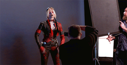 Harley Quinn Posing For Camera GIF