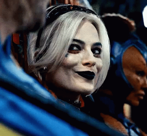 Harley Quinn Raising Brow GIF