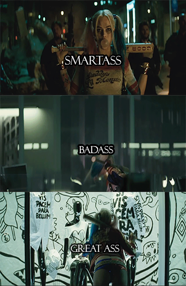 Harley Quinn Smartass Badass GIF