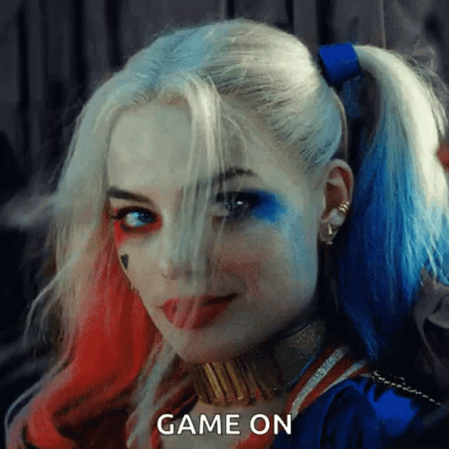 Harley Quinn Smiling Game On