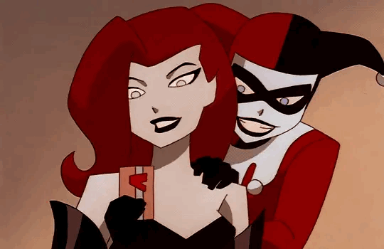Harley Quinn Tempting Poison Ivy GIF