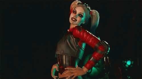 Harley Quinn With Dogs GIF