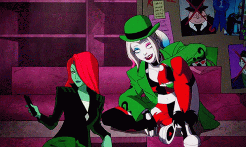 Harley Quinn With Poison Ivy GIF