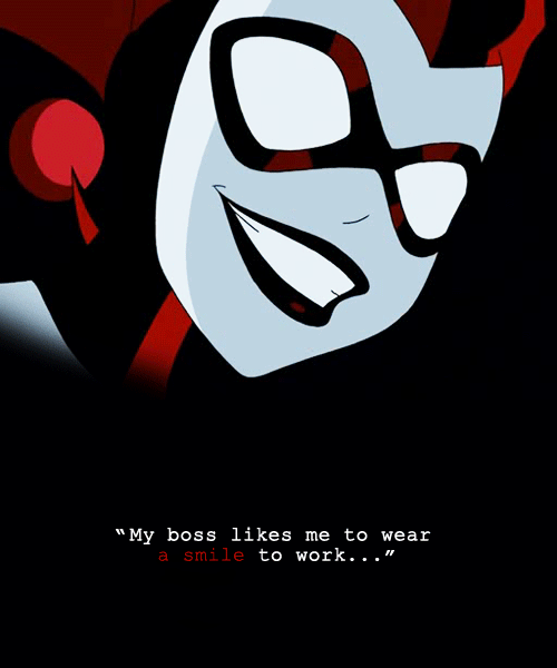 Harley Quinn Work Quote GIF