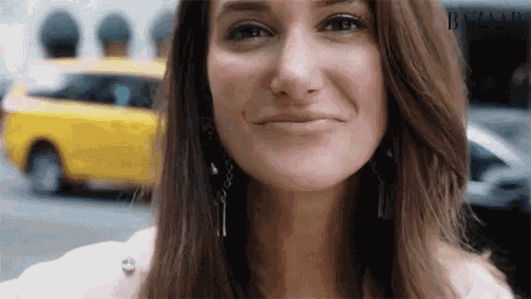 Harper's Bazaar Model Flirting GIF