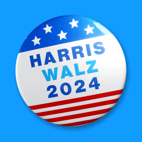 Harris And Tim Walz Pin GIF