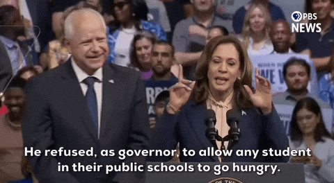 Harris Walz Refused Governor To Allow Hungry Students GIF