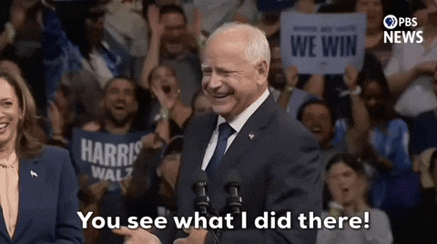 Harris Walz See What Did There GIF