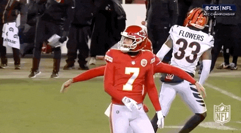 Harrison Butker Back Hug Lift Teammate GIF