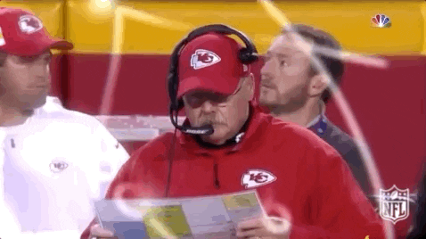 Harrison Butker Background Of Andy Reid GIF