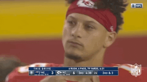 Harrison Butker Sad After Missed Kick GIF