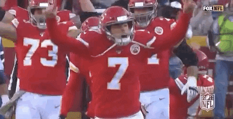 Harrison Butker Screaming Excitedly GIF