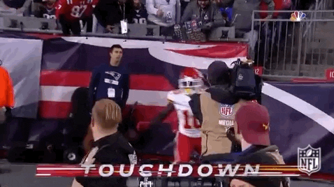 Harrison Butker Touchdown Chest Bump Teammate GIF