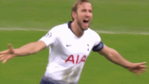 Harry Kane Running Arms Wide Open GIF