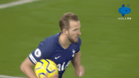 Harry Kane Running While Holding Football GIF