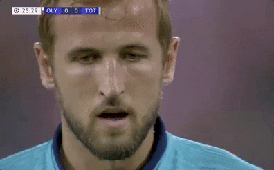 Harry Kane Sweating While Sighing GIF