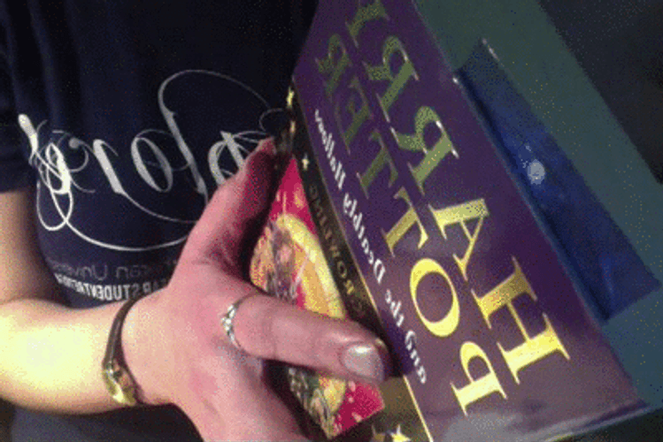 Harry Potter Book Scanning Pages GIF