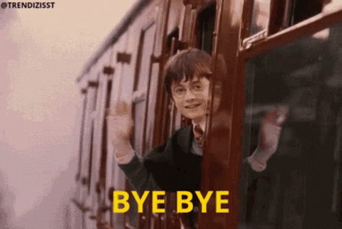 Harry Potter Bye Bye GIF