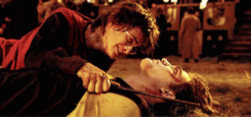 Harry Potter Crying Over Cedric Diggory GIF