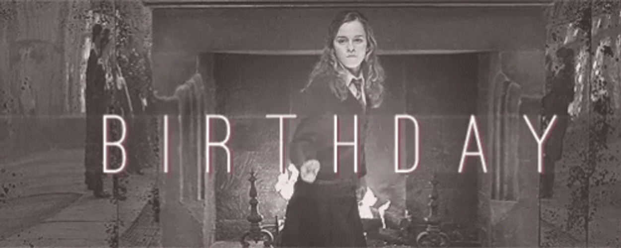 Harry Potter Happy Birthday Hermione Granger GIF