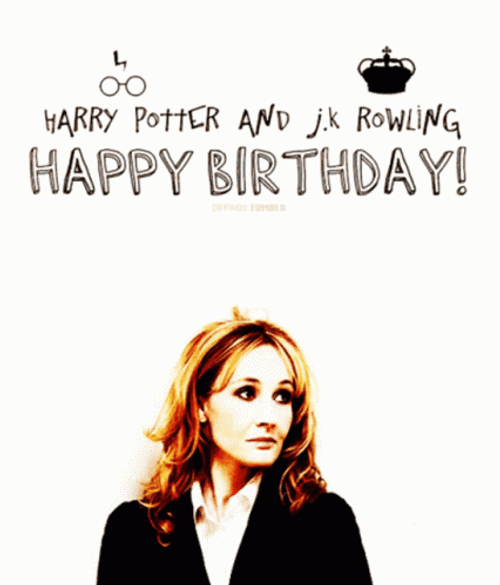Harry Potter Happy Birthday JK Rowling GIF