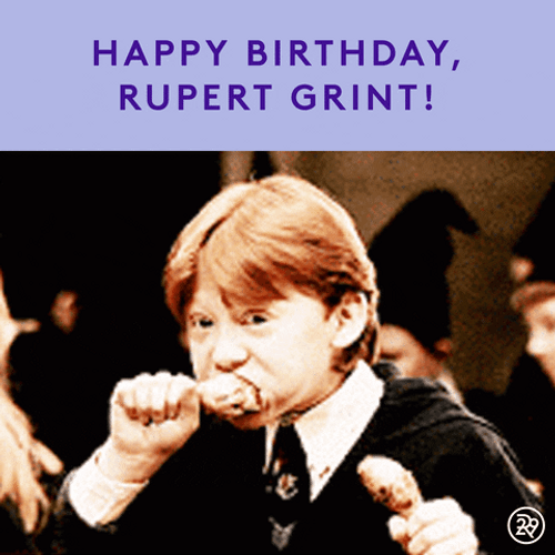 Harry Potter Happy Birthday Rupert Grint GIF