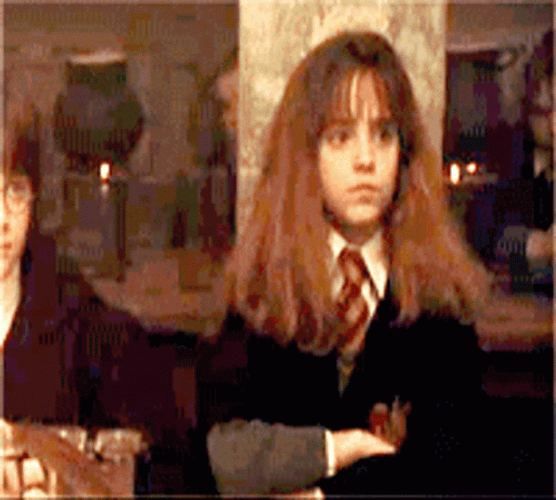 Harry Potter Hermione Raising Hand GIF