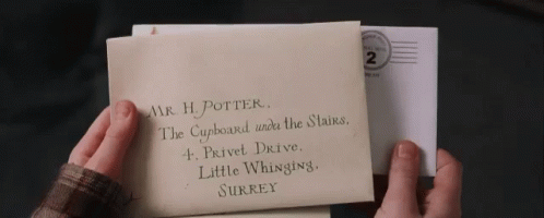 Harry Potter Hogwarts Letter GIF
