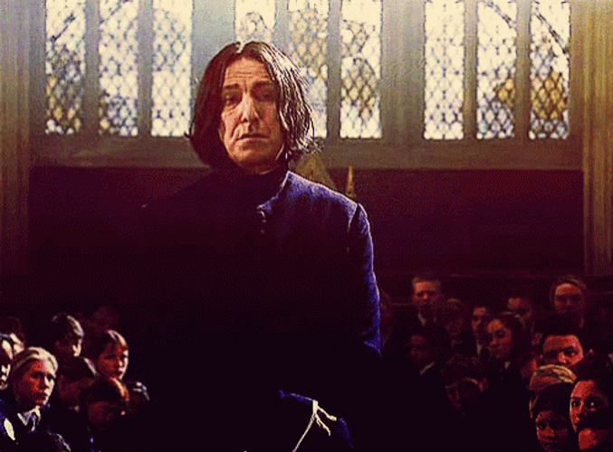 Harry Potter Snape Shrug GIF
