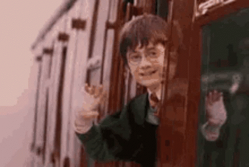 Harry Potter Waving Goodbye GIF