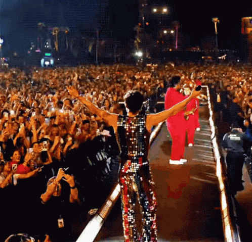 Harry Styles Hype The Crowd At Coachella GIF