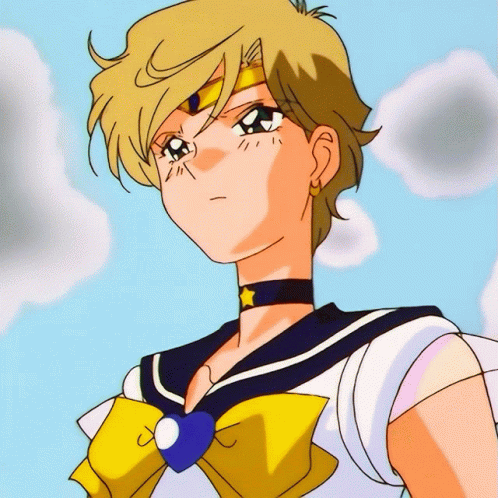 Haruka Tenoh Sailor Uranus Talking Stare GIF
