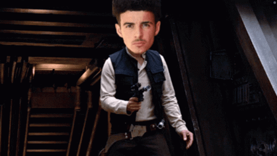 Harvey Elliot Face Han Solo Body GIF