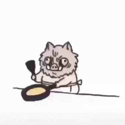 Hashibira Inosuke Cooking Pancakes GIF