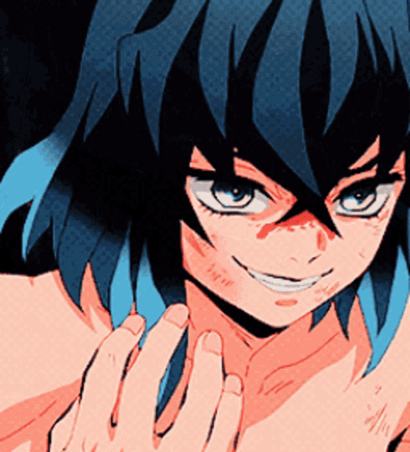 Hashibira Inosuke Grinning Smile GIF
