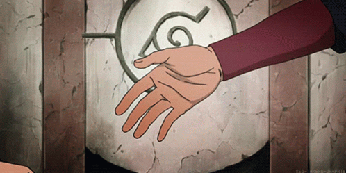 Hashirama And Madara Handshake GIF