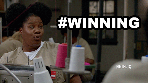 Hashtag Winning Orange Is The New Black Meme GIF