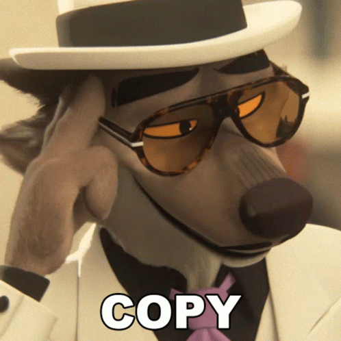 Hat and Sunglasses Cartoon Character Saying Copy