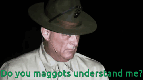 Hat Man Saying Do You Maggots Understand Me GIF