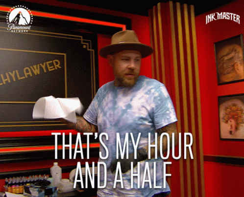 Hat Man That's My Hour And A Half