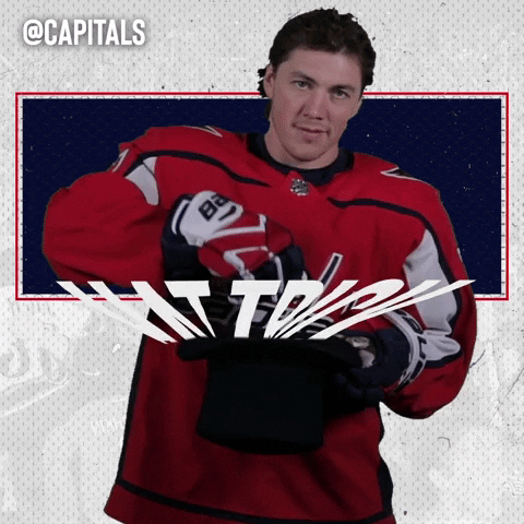 Hat Trick Washington Capitals Hockey GIF