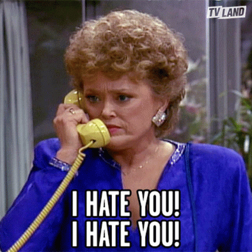 Hate Hate Hate Rose Nylund On The Phone GIF
