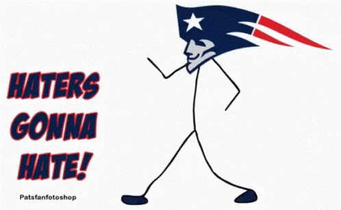 Hater Gonna Hate Patriots GIF