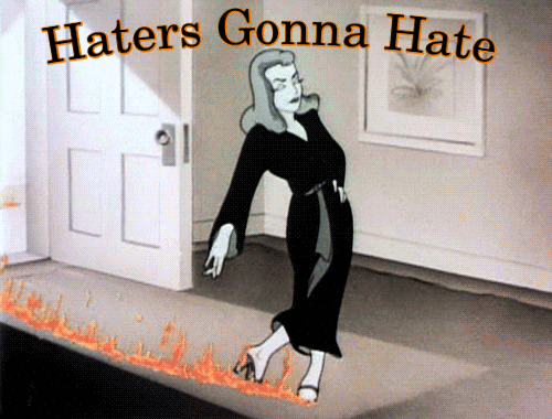 Haters Gonna Hate Vintage Cartoon GIF